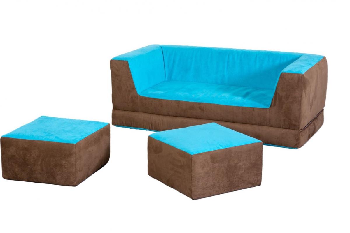 Kindercouch mit Hockern