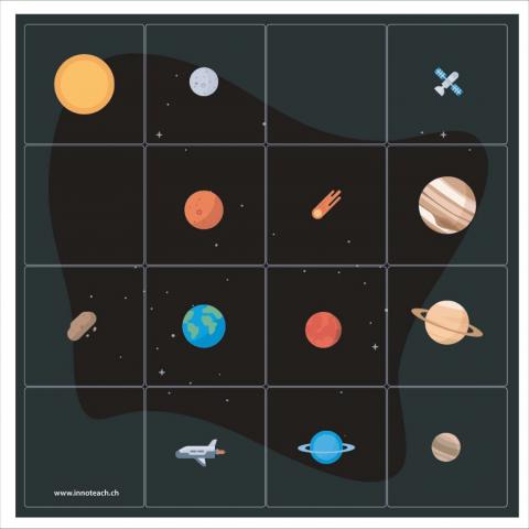 Sonnensystem Spielplan